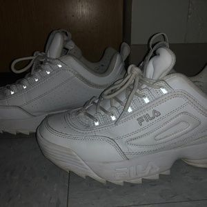 Fila Disruptors- ALL WHITE